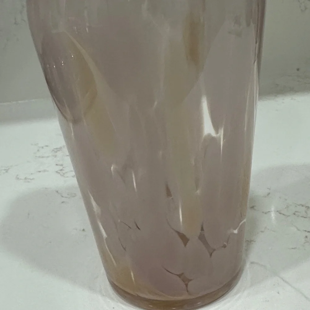 Glass Cocktail shaker Clear and Pink